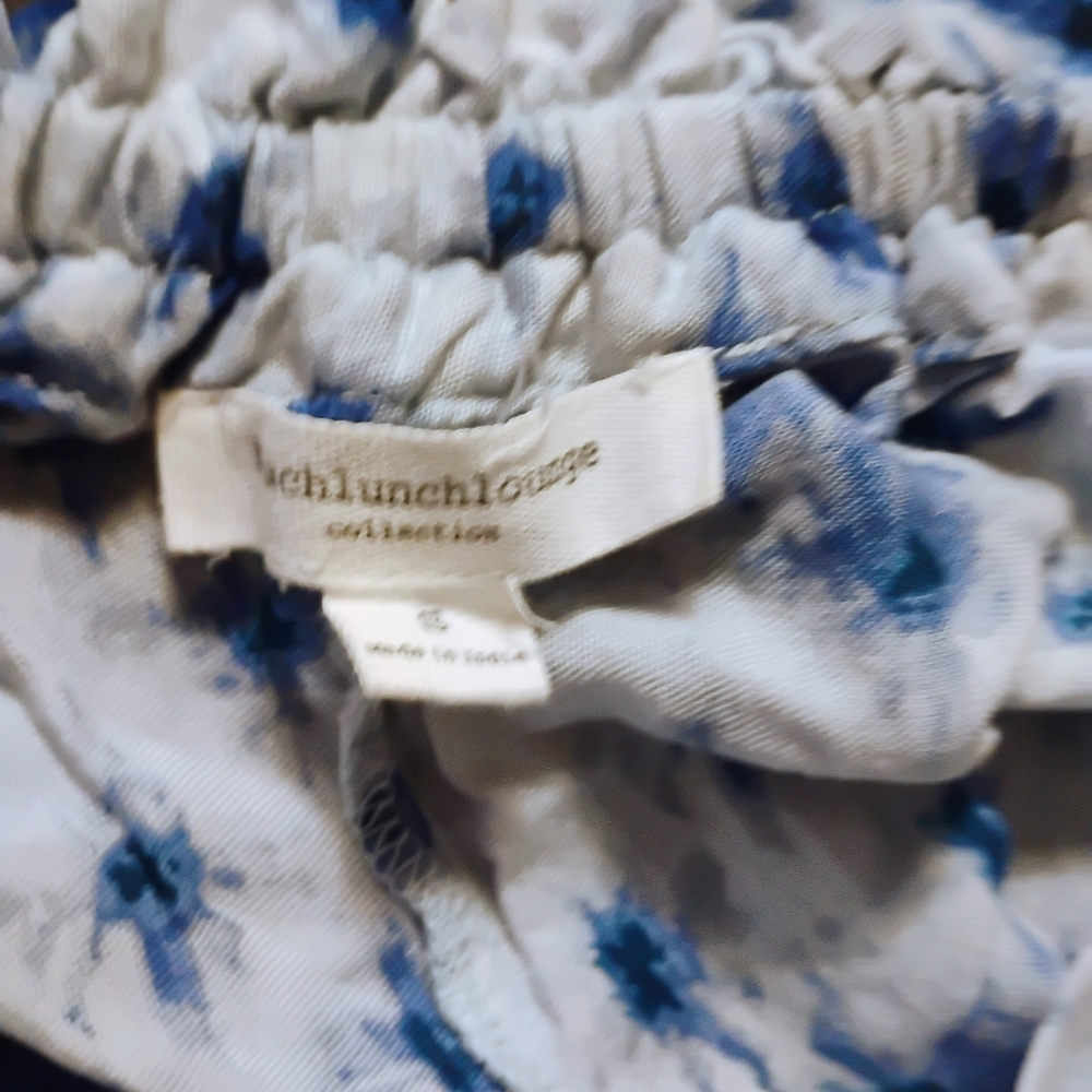 Beach Lunch Lounge Blue and White Lounge Pants